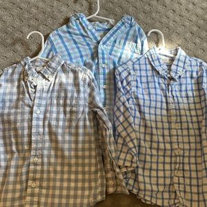 Crewcuts set of 3 boys button down shirts size 4/5